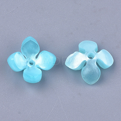 Cellulose Acetate(Resin) Bead Caps KK-S161-02D-1