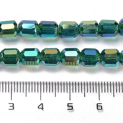 Electroplate Glass Beads Strands EGLA-D030-19F-1