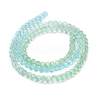 Transparent Painted Glass Beads Strands DGLA-A034-T3mm-A16-1