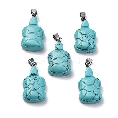 Synthetic Turquoise Pendants G-B127-06P-01-1
