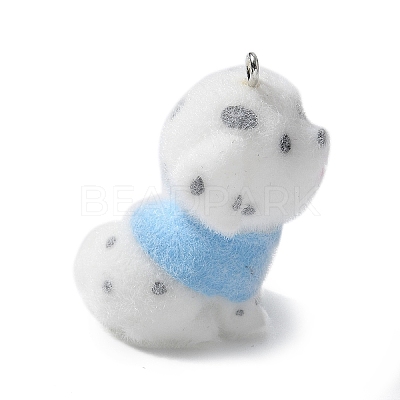 Flocky Resin Pendants LS-FIND-A047-04P-01-1
