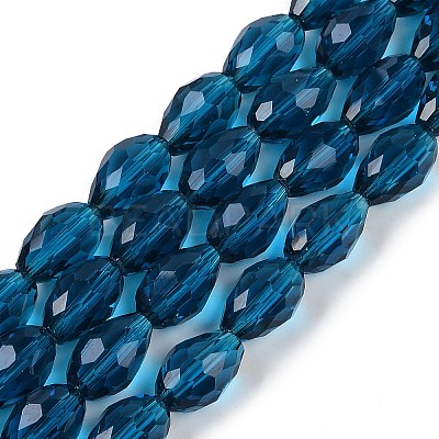 Transparent Glass Beads Strands EGLA-N013-T10mm-D25-1