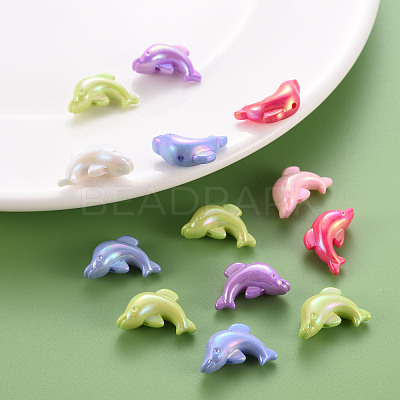 Opaque Acrylic Beads X-TACR-S153-34I-1