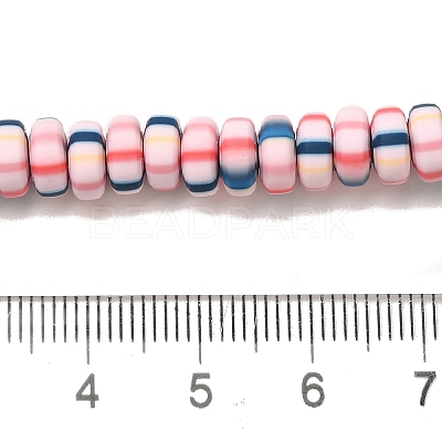 Polymer Clay Beads Strands CLAY-H006-02A-1