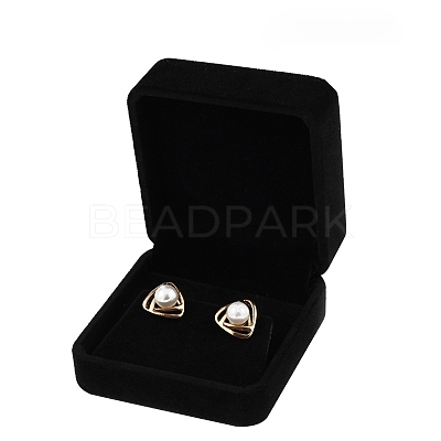 Square Velvet Earrings Storage Boxes PW-WG47683-02-1