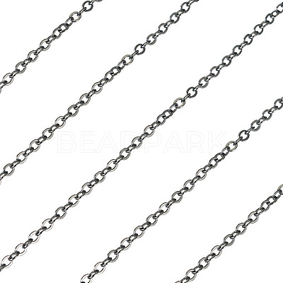Brass Coated Iron Flat Cable Chains CH-TAC0007-01B-1