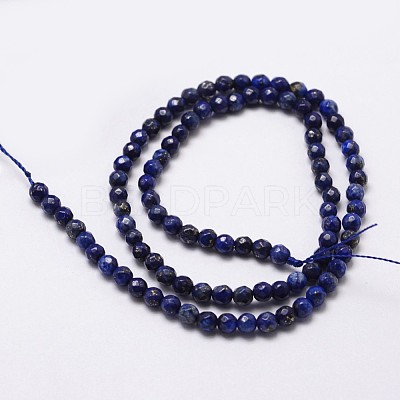 Natural Lapis Lazuli Beads Strands G-D840-38-4mm-1