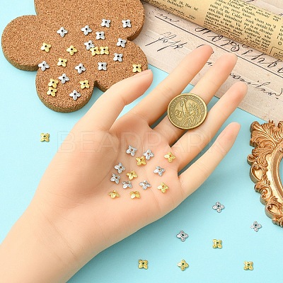 20Pcs Brass Bead Caps KK-YW0003-55G-1