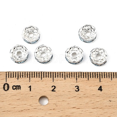 Brass Grade A Rhinestone Spacer Beads RB-A014-Z8mm-03S-1