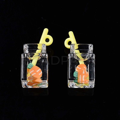 Imitation Drink Resin Pendants X-CRES-S359-32M-1