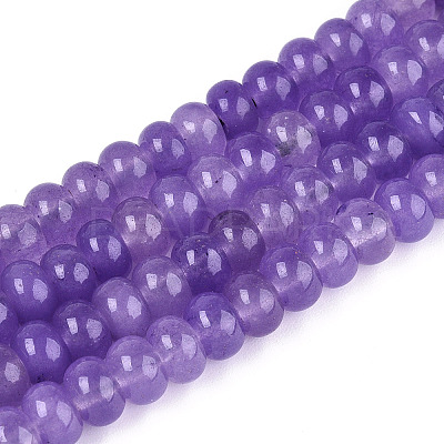 Dyed Natural White Jade Beads Strands X-G-T139-59A-08-1