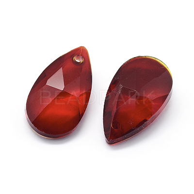 Faceted Glass Pendants X-GLAA-F069-S-A03-1