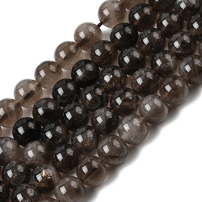 Natural Smoky Quartz Beads Strands G-B167-A09-12mm-1