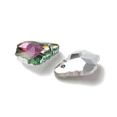 AB Color Plated Electroplate Glass Pendants EGLA-O003-06C-13-1