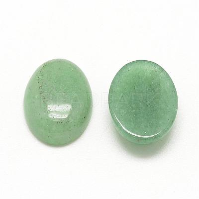 Natural Green Aventurine Cabochons G-R415-14x10-43-1
