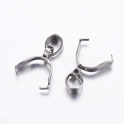 Tarnish Resistant 304 Stainless Steel Pinch Bails X-STAS-K146-090-3x15-1