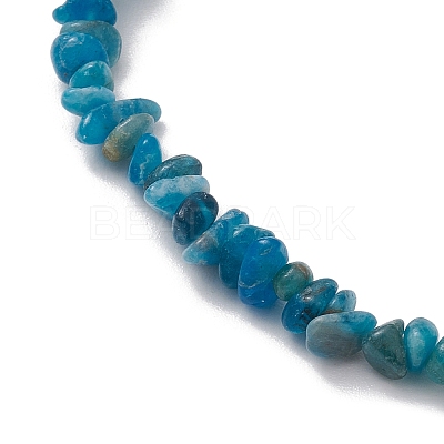 Natural Gemstone Beads Anklets AJEW-AN00583-01-1