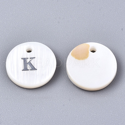 Natural Freshwater Shell Pendants X-SHEL-Q018-01A-K-P-1
