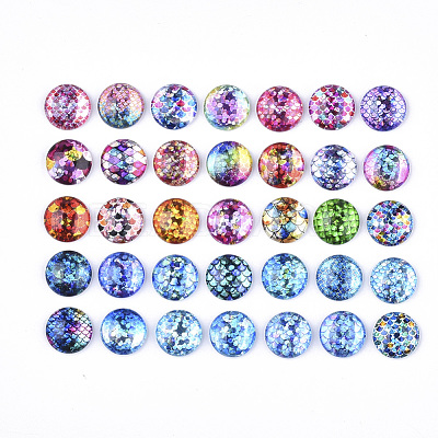 Flatback Glass Cabochons for DIY Projects GGLA-S047-03-1