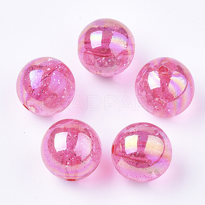 Transparent Acrylic Beads X-TACR-T006-01A-06-1