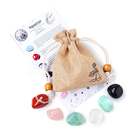 Twelve Constellations Birthday Gift Cloth Bag Set PW-WG9E386-10-1