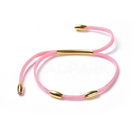Adjustable Faux Suede Cord Bracelets BJEW-JB04217-01-1