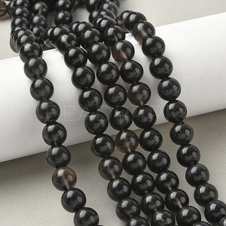 Natural Ice Obsidian Beads Strands G-P590-A03-10mm-03-1