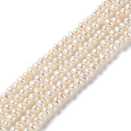 Natural Cultured Freshwater Pearl Beads Strands PEAR-E018-61-1