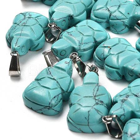 Synthetic Turquoise Pendants G-B127-06P-01-1