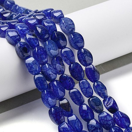 Natural Dragon Veins Agate Beads Strands G-G172-01Q-1