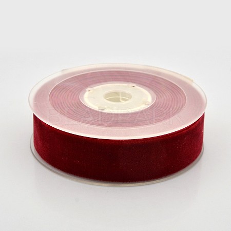 Polyester Velvet Ribbon for Gift Packing and Festival Decoration SRIB-M001-26mm-260-1