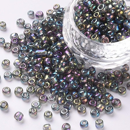 Round Glass Seed Beads SEED-A007-4mm-172-1