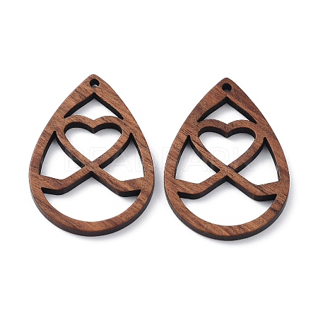 Walnut Wood Laser Cut Pendants WOOD-Q051-01C-1