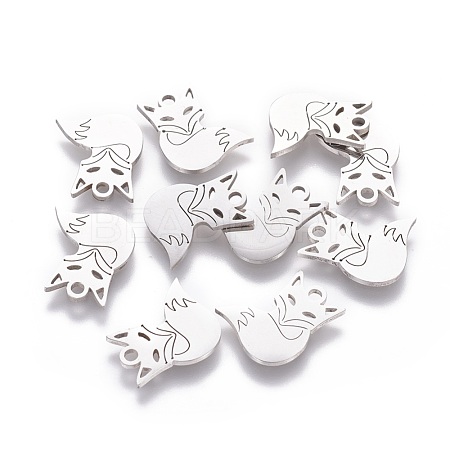 Non-Tarnish 201 Stainless Steel Charms STAS-S105-T420-1