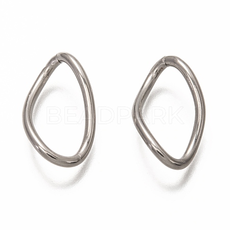 Non-Tarnish 304 Stainless Steel Open Jump Rings STAS-H133-09P-1