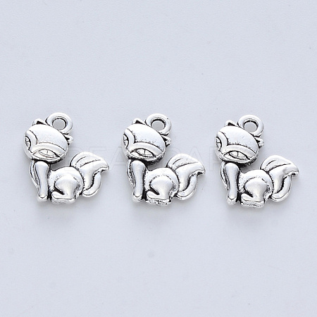 Tibetan Style Alloy Pendants X-TIBE-R316-063AS-RS-1