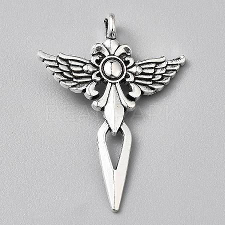 Tibetan Style Alloy Pendnats FIND-WH0110-759-1