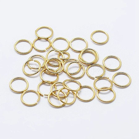 925 Sterling Silver Saw Cut Open Jump Rings STER-F036-02G-0.8x4mm-1