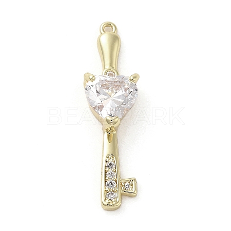 Brass Cubic Zirconia Pendents KK-M275-22G-1