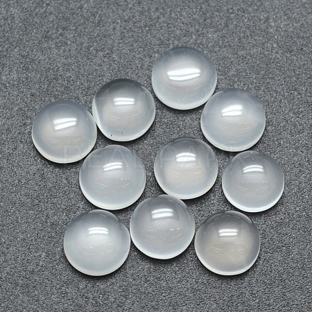 Natural Agate Cabochons X-G-P393-R07-6mm-1