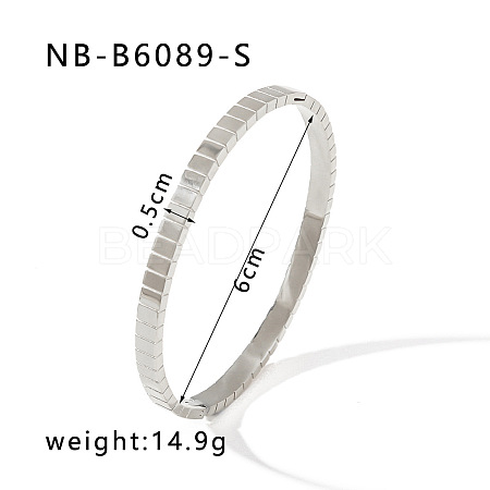 304 Stainless Steel  Hinged Bangles for Women FS-WG09E60-36-1