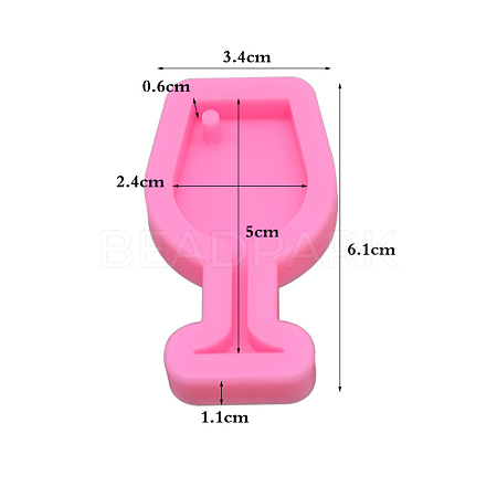 Wine Glass Shape DIY Pendant Silicone Molds SIMO-PW0001-325N-1