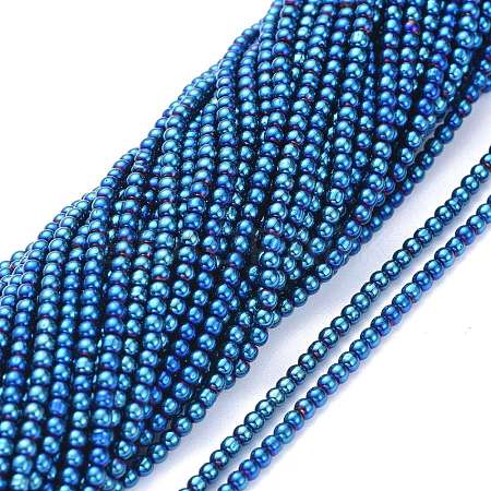 Electroplate Glass Beads Strands EGLA-K014-A-FP04-1