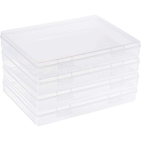 Transparent Plastic Bead Containers CON-BC0006-06B-1