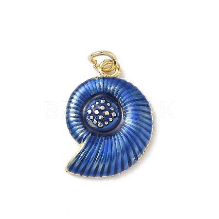 Sea Animals Brass Enamel Pendants KK-B155-02C-01G-1