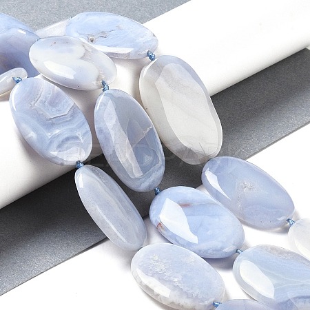 Natural Blue Lace Agate Beads Strands G-H006-A01-02-1