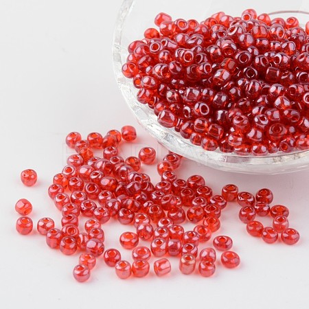 Round Glass Seed Beads X-SEED-A006-4mm-105-1