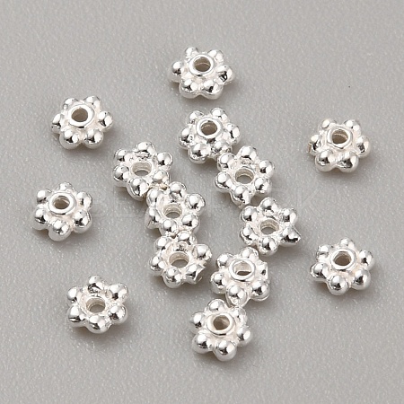 925 Sterling Silver Spacer Beads STER-WH0010-15S-1