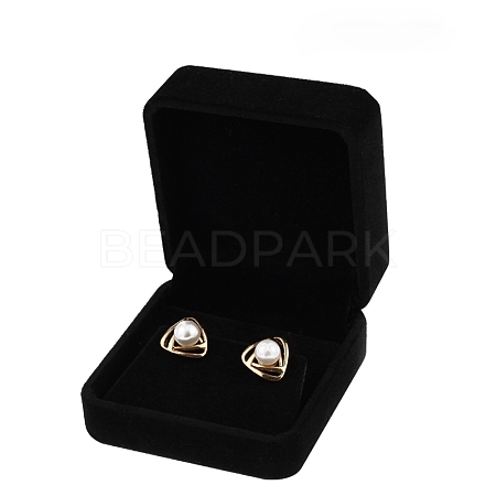 Square Velvet Earrings Storage Boxes PW-WG47683-02-1