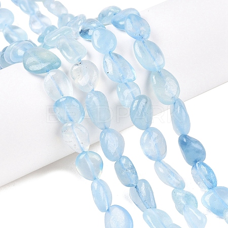 Natural Aquamarine Beads Strands X-G-R445-8x10-36-1